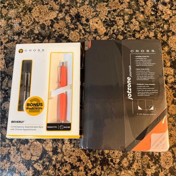 cross Other - Cross Pen and Jotzone Journal Set black and orange.